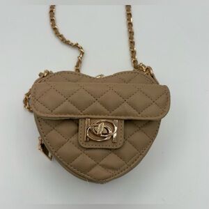 New Bebe Mini Quilted Heart Bag